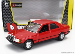 Bburago Mercedes benz 190e 1984 1:24 Red