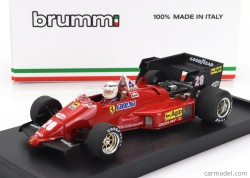 Brumm Ferrari F1  126c4 N 28 Belgium Gp 1984 Rene Arnoux - With Driver Figure 1:43 Červená Černá