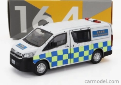 Tiny toys Toyota Hiace Minibus Hong Kong Police 2009 1:64 Biela Modrá Žltá