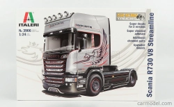 Italeri Scania R730 Tractor Truck V8 Streamline Silver Griffin 2-assi 2011 1:24 /