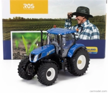 Ros-model New holland T7.270 Tractor 2020 1:32 Modrá