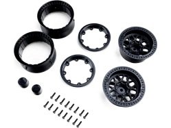 Axial disk kolesa 1.9" KMC Grenade Beadlock, čierny (2 ks)