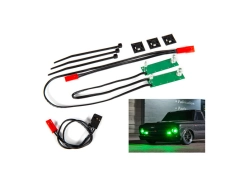 Traxxas LED osvětlení přední kompletní zelené