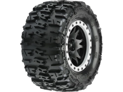 Pro-Line kolo 4.3", pneu Trencher Pro-Loc, disk Impulse H24 černo-šedý (2) (X-Maxx)