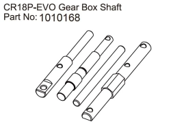 HBP240306 - (1010168) Gear Box Shaft - EVO 1:18