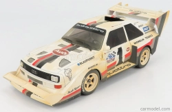 Cmr Audi Quattro Sport S1 E2 N 1 Winner Rally Pikes Peak Hill Climb - Dirty Version - 1987 W.rohrl 1:18 Žlutá Bílá Červená