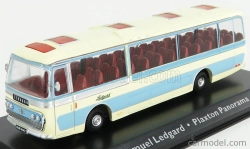 Edicola Leyland Leopard Autobus Plaxton Panorama Coach Samuel Ledgard 1965 1:72 Světle Modrá Krémová