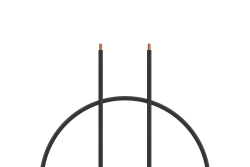 Silikónový kábel 2,5 mm2 1 m (čierny)