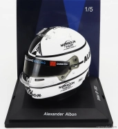 Spark-model Bell helmet F1  Casco Helmet Williams	fw45 Team Williams Racing N 23 British Gp 2023 Alexander Albon 1:5 Bílá Černá