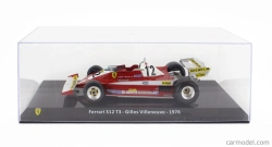 Edicola Ferrari F1 312 T3 N 12 Sezóna 1978 Gilles Villeneuve - Con Vetrina - S vitrínou 1:24 červená biela