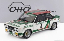 Otto-mobile Fiat 131 Abarth Alitalia (night Version) N 4 Winner Rally Portugal 1978 Markku Alen - Ilkka Kivimaki 1:12 Bílá Zelená Červená