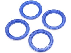 Losi beadlock ring blue (4): LMT 2.0