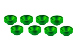 M3 hliníkové servo podložky zelené, 8 ks