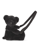 Doudou Plyšová taška přes rameno Medvídek černý 30 cm