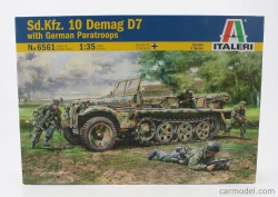 Italeri Nákladný automobil Sd.kfz. 10 Demag D7 s nemeckými výsadkármi Vojenský 1945 1:35 /