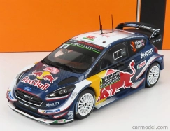 Ixo-models Ford england Fiesta Wrc Red Bull N 2 Rally Montecarlo 2018 E.evans - D.barrit 1:24 Modrá žltá červená