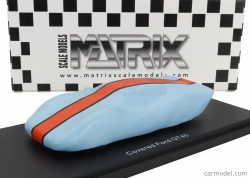 Matrix scale models Ford usa Under Cover - Gt40 Race Version 1966 1:43 Světle Modrá Oranžová