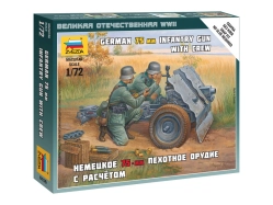 Zvezda figúrky – nemecké pechotné delo 75 mm (1:72)