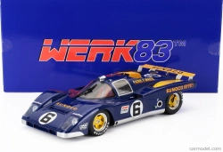 Werk83 Ferrari 512m 5.0l V12 Team Penske Sunoco N 6 3rd 24h Daytona 1971 Mark Donohue - David Hobbs 1:18 Modrá Žlutá