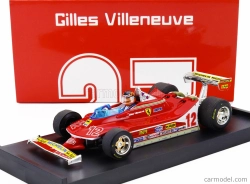 Brumm Ferrari F1  312t4 N 12 2nd Gp French Gp 1979 Gilles Villeneuve - With Driver Figure 1:43 Red