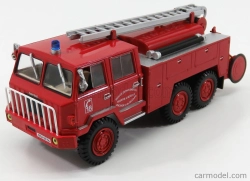 Edicola Berliet Ff 6x6 Fpt Hr Tanker Truck Požiarne vozidlo Vigili Del Fuoco Service Departemental Secours 1971 1:43 Červená