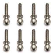 Kulové čepy, střibrné, 12mm, 10ks.