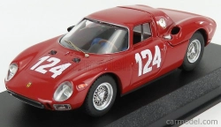 Najlepší model Ferrari 250lm Coupe N 124 Winner Mugello Gp 1965 M.casoni - G.nicodemi 1:43 Red