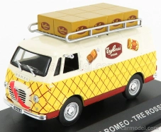 Edicola Alfa romeo Romeo 1 Van Tre Rossi 1960 1:43 Cream Yellow