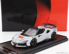 Bbr-models Ferrari Sf90 Xx Stradale Spider 2024 1:43 Bianco Artico - Biela oranžová čierna