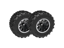Kolesá Traxxas 2.1/2.6", čierny disk, pneumatiky Sledgehammer (zadné) (2)