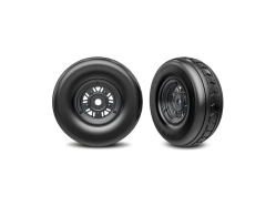 Traxxas kolo 3.2/4.9", disk Sand Car černý chrom, pneu (přední) (pár)