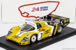 Spark-model Porsche 956 Lh Team New-man Joest Racing N 7 Winner 24h Le Mans 1985 K.ludwig - P.barilla - J.winter 1:43 Žlutá Černá