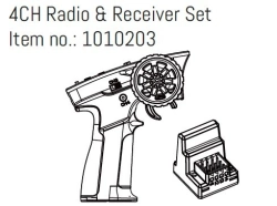 HBP240332 - (1010203) 4CH Radio & Receiver Set - GOAT