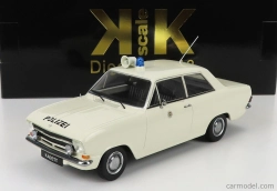 Opel Kadett B Police 1972 v mierke 1:18 biely