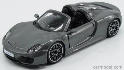 Bburago Porsche 918 Spyder 2010 1:24 Grey Met