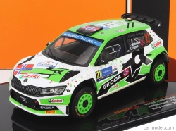 Ixo-models Škoda Fabia Rally2 Evo N 21 Rally Estland 2022 A.mikkelsen - T.eriksen 1:43 Zelená Biela Čierna