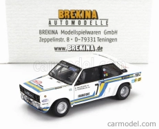 Brekina plastic Fiat 131 Abarth Team Svenska Fiat N 7 3. Rally Montecarlo 1980 Bjorn Waldegaard - Hans Thorszelius 1:87 Biela
