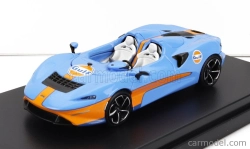 Lcd-model Mclaren Elva Gulf Livery 2020 1:64 Světle Modrá Oranžová