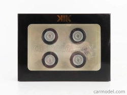 Sada príslušenstva 4x disky a pneumatiky pre sériu 3 323i (e21) 1975 1:18 Black Silver