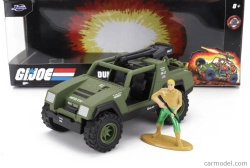 Jada Figures Vamp Military Jeep With Duke G.i.joe Figure 2010 1:32 Vojenská Zelená
