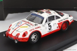 Trofeu Renault Alpine A110 N 5 2nd Rally Ypres 1973 S.laurent - P.hammelrath 1:43 Biela červená