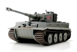TORRO tank 1/16 RC Tiger I IR - zimná kamufláž svetlo šedá