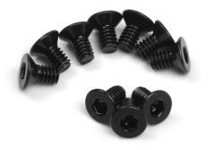 Imbusové skrutky s plochou hlavou M2 × 4 mm (10 ks)