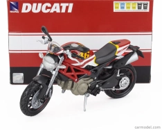 Newray Ducati Monster 796 N 46 2011 1:12 červená biela žltá