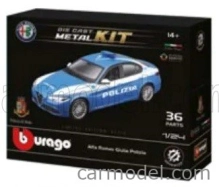 Bburago Alfa Romeo Giulia Polizia 2016 1:24 svetlomodrá biela