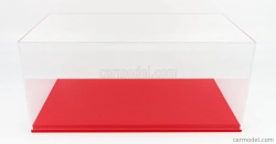 Luxcase Vetrina display box Base In Ecopelle Rossa - Syntetická koža Base Red - Lungh.lenght 45.8 Cm X Largh.width 25.1 Cm X Alt.height 20.6 Cm (altezza Interna Cm 18.5) 1:12 Red