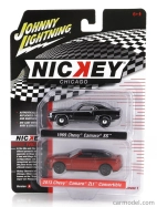 Johnny lightning Chevrolet Set 2x Camaro Ss 1969 + Zl1 Cabriolet Uzavreté 2013 1:64 Čierna červená