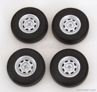 Kk-scale Accessories Set 4x Wheels And Rims For Bmw 2002 1971 1:12 Černý Chrom