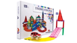 Magnetická stavebnica MagnetiQ - Autodráma