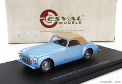 Esval model Cisitalia 202 Sc Stabilimenti Farina Cabriolet Closed 1947 1:43 Light Blue Cream